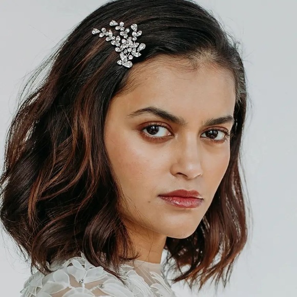 Anthropologie Pearl Gold Wire Hair 1-Pin Accessories Updo Clip On 1pcs - Picture 15 of 16